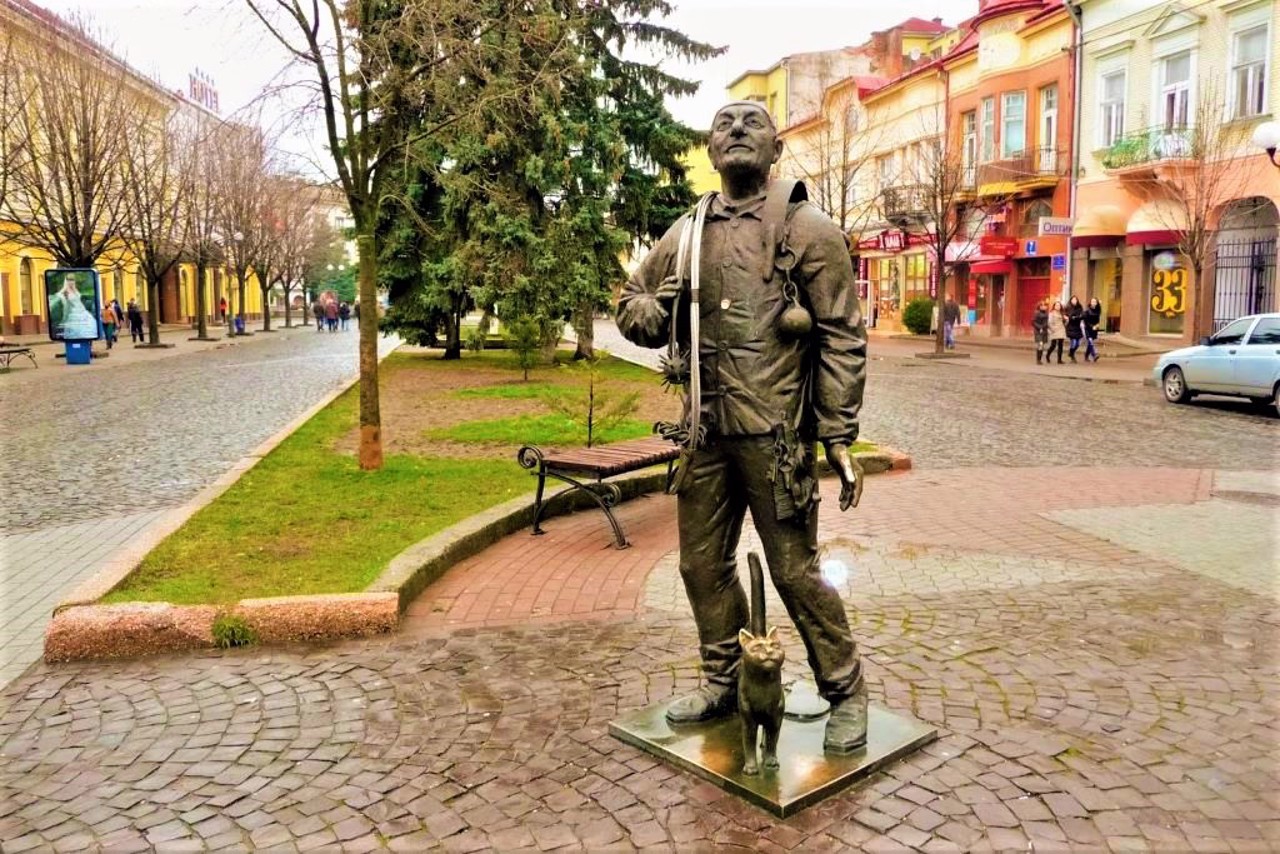 Chimney Sweep Monument, Mukachevo